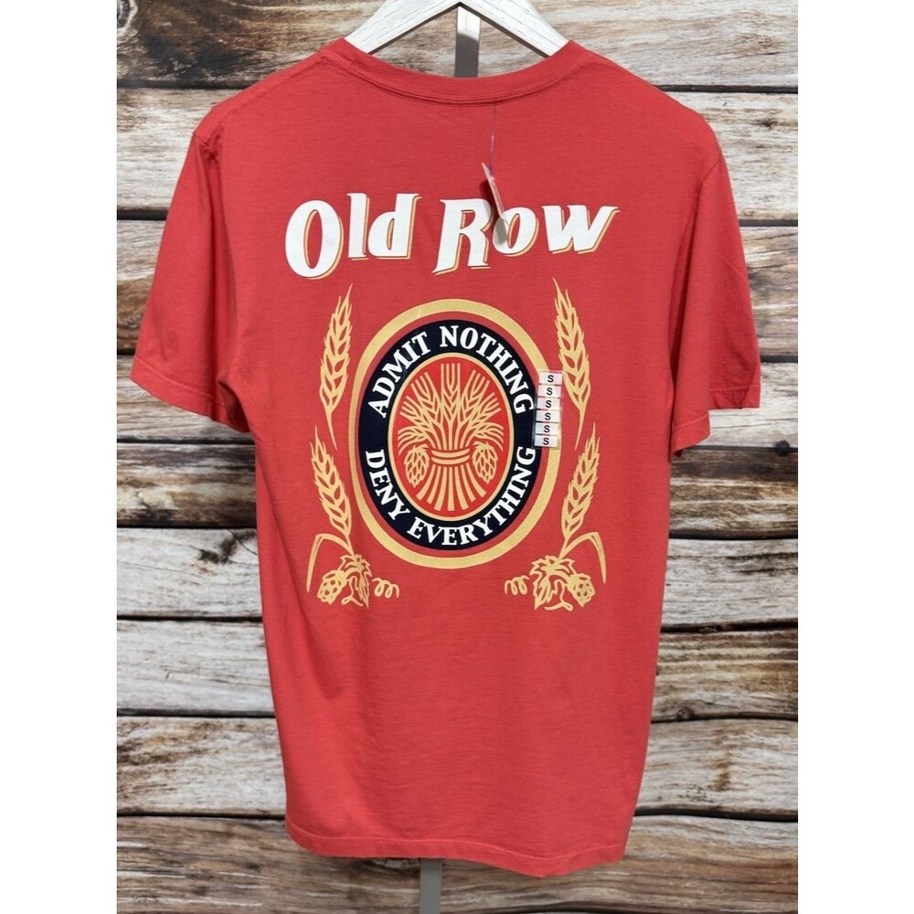 Old Row Shirt Red Miller Light Size Small Admit Nothing Deny Everything New